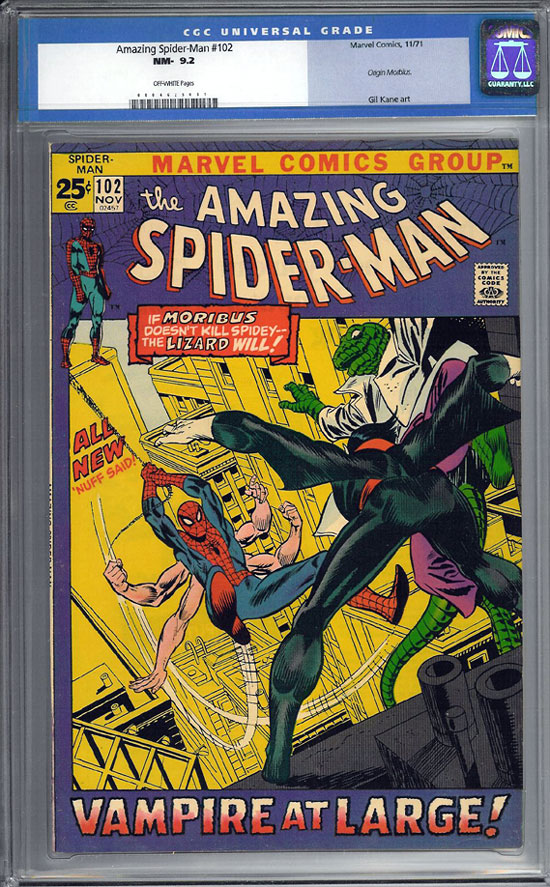 Amazing Spider-Man #102 CGC 9.2 ow