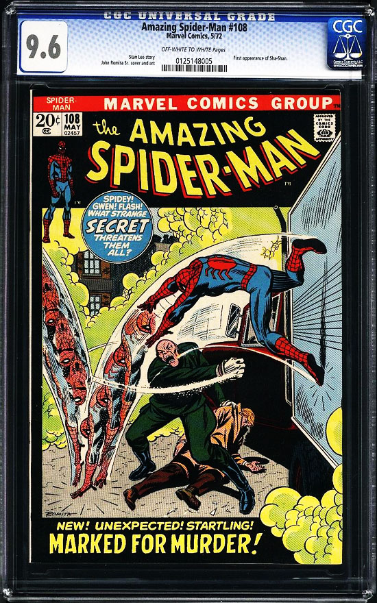 Amazing Spider-Man #108 CGC 9.6 ow/w