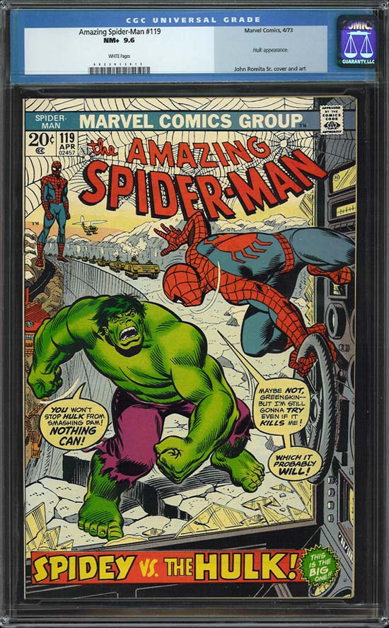 Amazing Spider-Man #119 CGC 9.6 w