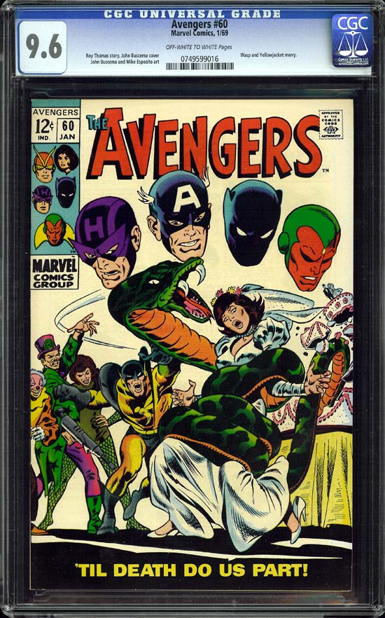 Avengers #60 CGC 9.6 ow/w