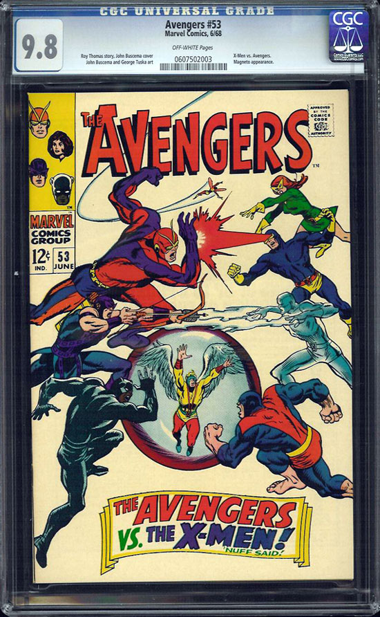 Avengers #53 CGC 9.8 ow