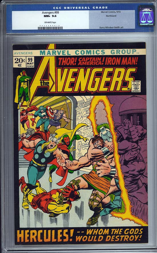 Avengers #99 CGC 9.6 ow Northland