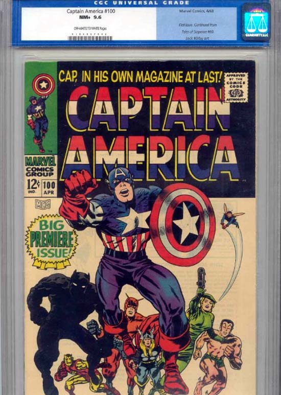 Captain America #100 CGC 9.6 ow/w