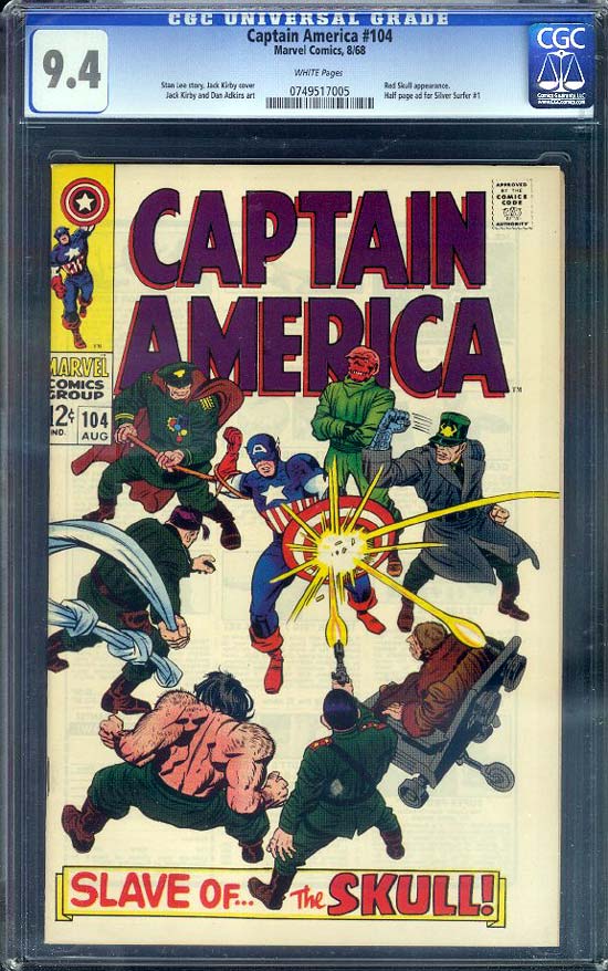 Captain America #104 CGC 9.4 w