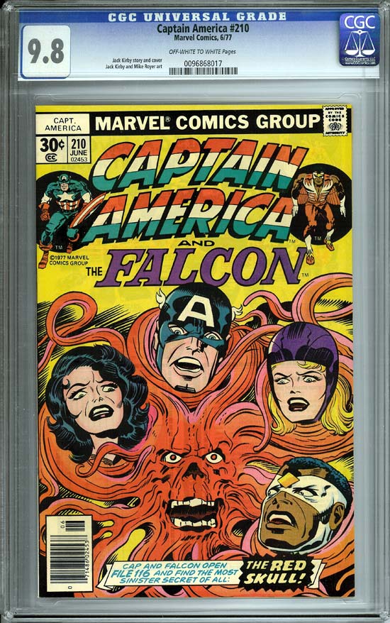 Captain America #210 CGC 9.8ow/w