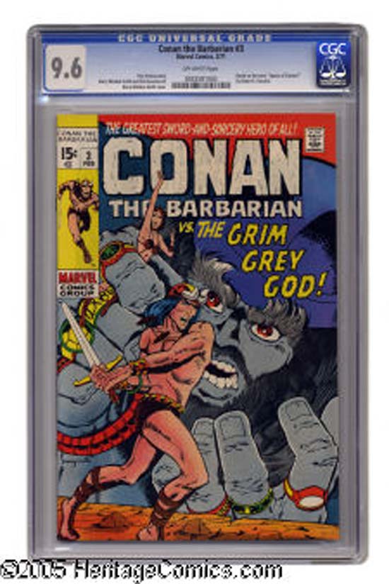 Conan The Barbarian #3 CGC 9.6ow