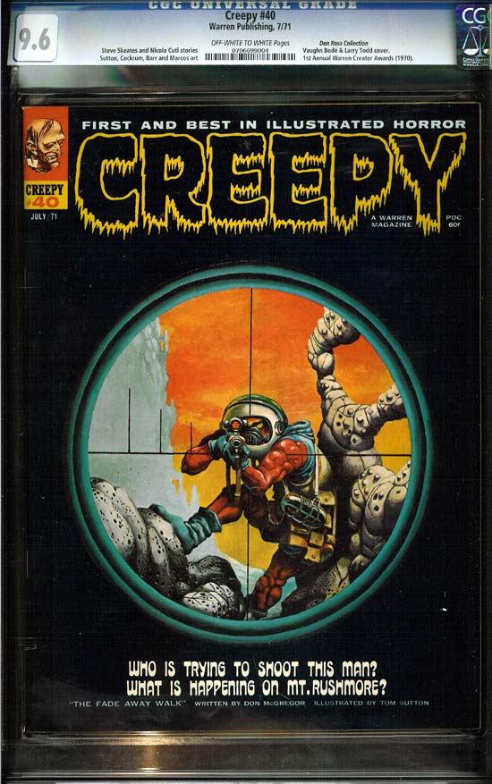 Creepy #40 CGC 9.6ow/w Don Rosa Collection