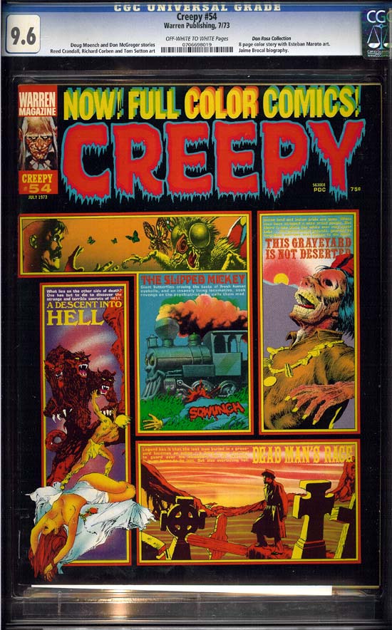 Creepy #54 CGC 9.6 ow/w Don Rosa Collection