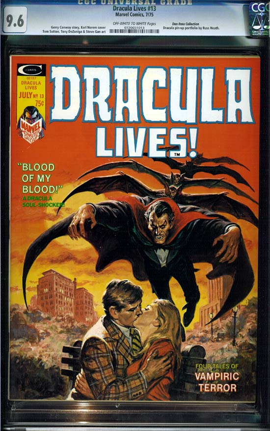 Dracula Lives #13 CGC 9.6ow/w Don Rosa Collection
