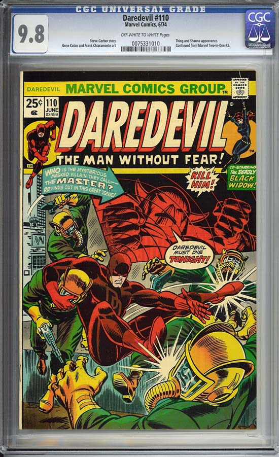 Daredevil #110 CGC 9.8 ow/w