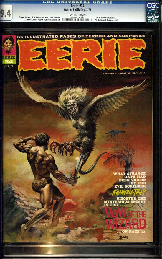 Eerie #34 CGC 9.4ow