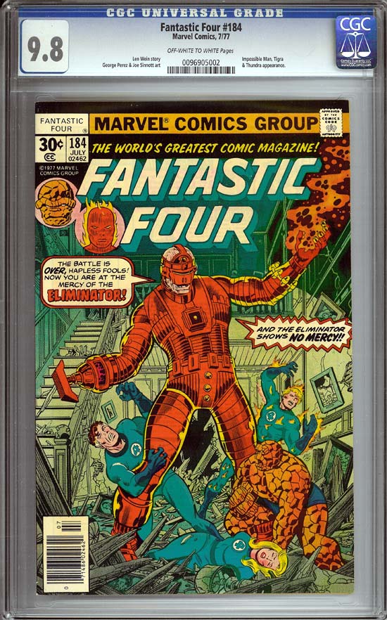 Fantastic Four #184 CGC 9.8 ow/w