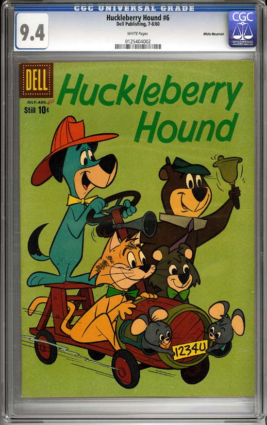 Huckleberry Hound #6 CGC 9.4w White Mountain