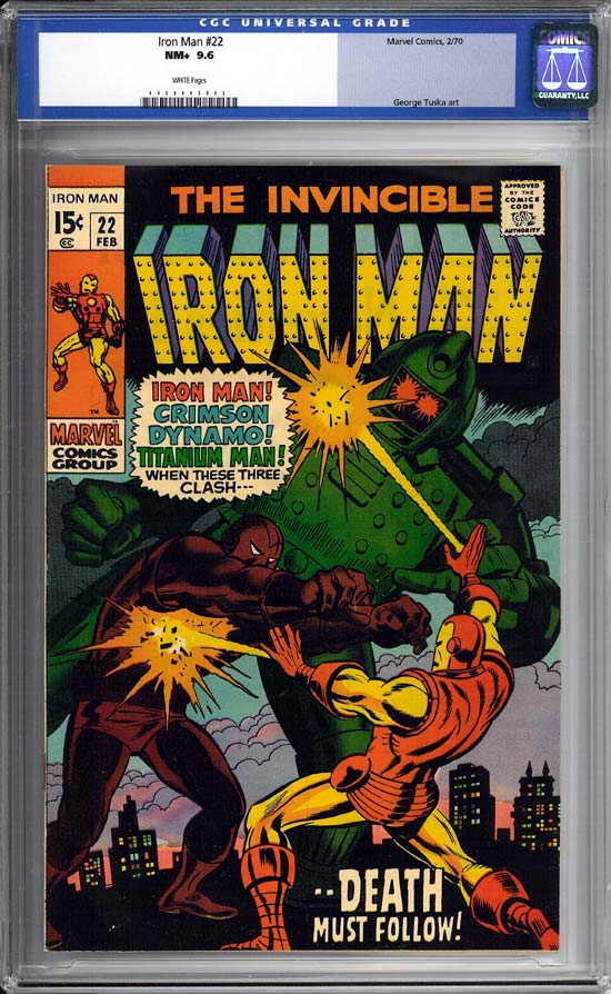 Iron Man #22 CGC 9.6 w