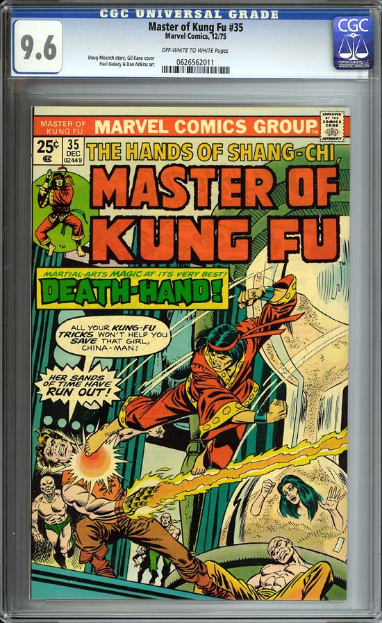 Master of Kung Fu #35 CGC 9.6 ow/w