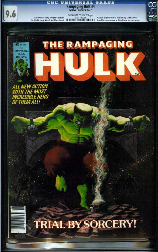 Rampaging Hulk #4 CGC 9.6 ow/w