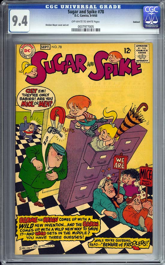 Sugar and Spike #78 CGC 9.4ow/w Oakland