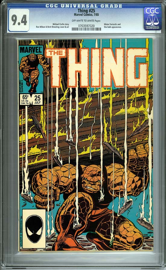 Thing #25 CGC 9.4ow/w