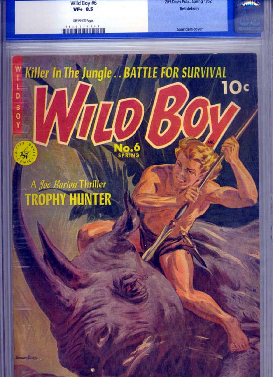Wild Boy #6 CGC 8.5w Bethlehem