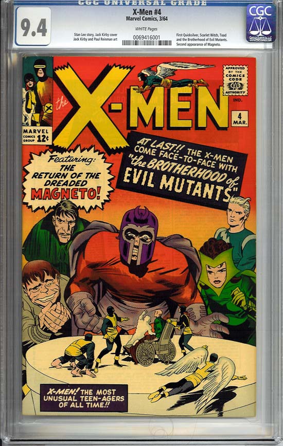 X-Men #4 CGC 9.4 w