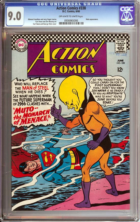 Action Comics #338 CGC 9.0 ow/w