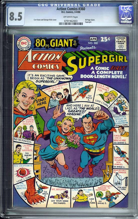 Action Comics #360 CGC 8.5 ow