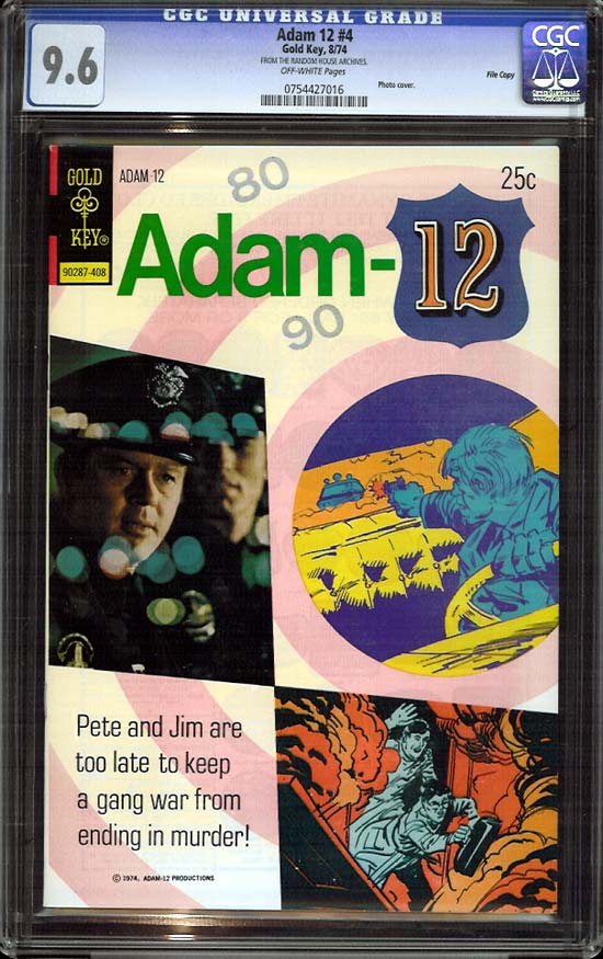 Adam 12 #4 CGC 9.6 ow File Copy