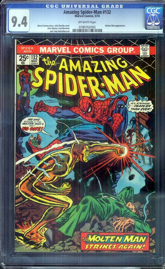 Amazing Spider-Man #132 CGC 9.4 ow