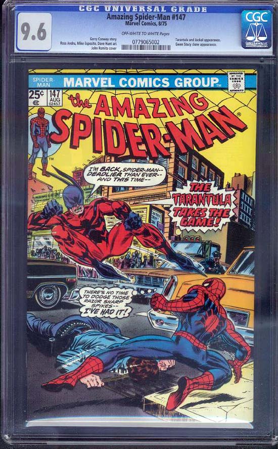 Amazing Spider-Man #147 CGC 9.6 ow/w