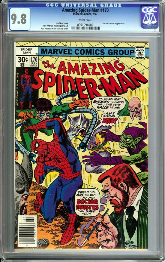 Amazing Spider-Man #170 CGC 9.8 w