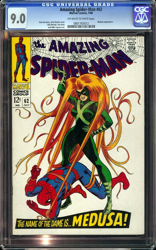 Amazing Spider-Man #62 CGC 9.0 ow/w