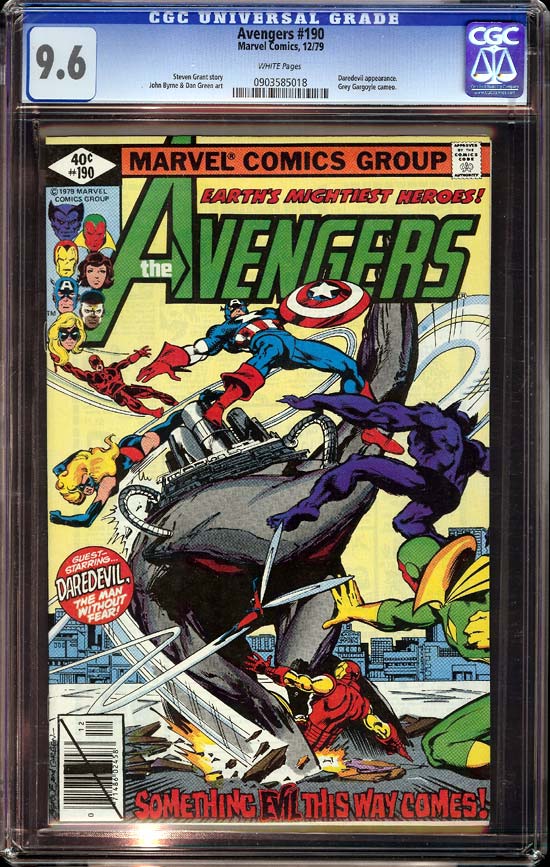 Avengers #190 CGC 9.6 w