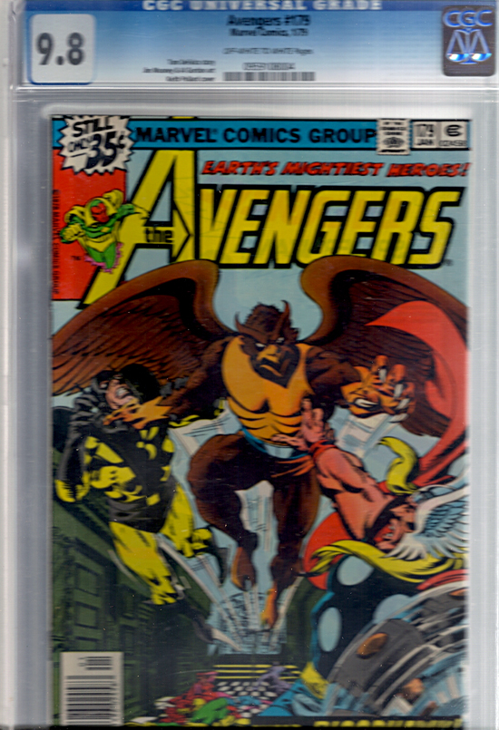 Avengers #179 CGC 9.8 ow/w