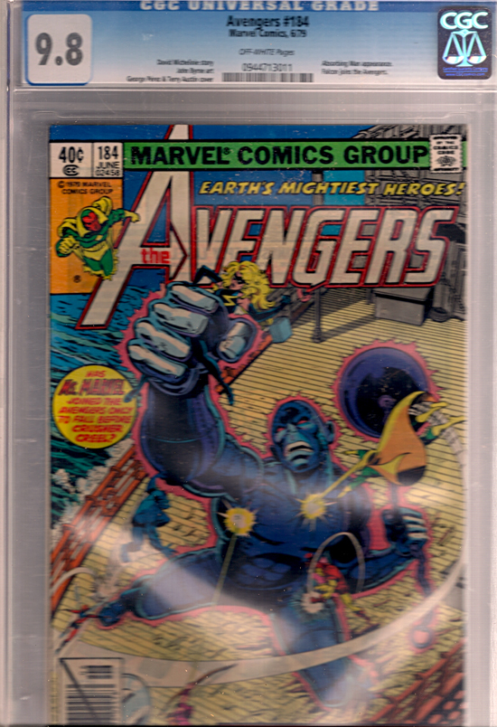 Avengers #184 CGC 9.8 ow