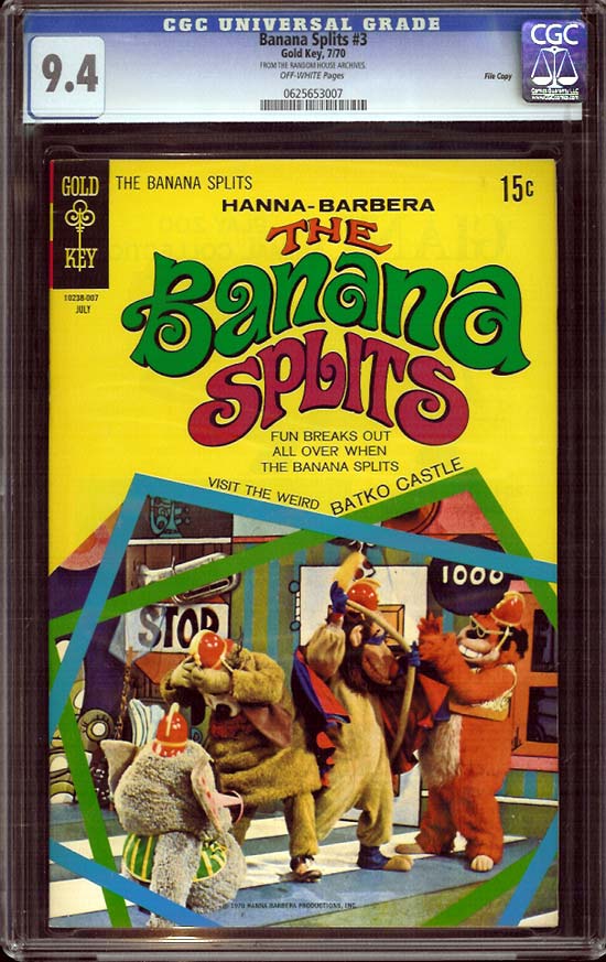 Banana Splits #3 CGC 9.4ow File Copy