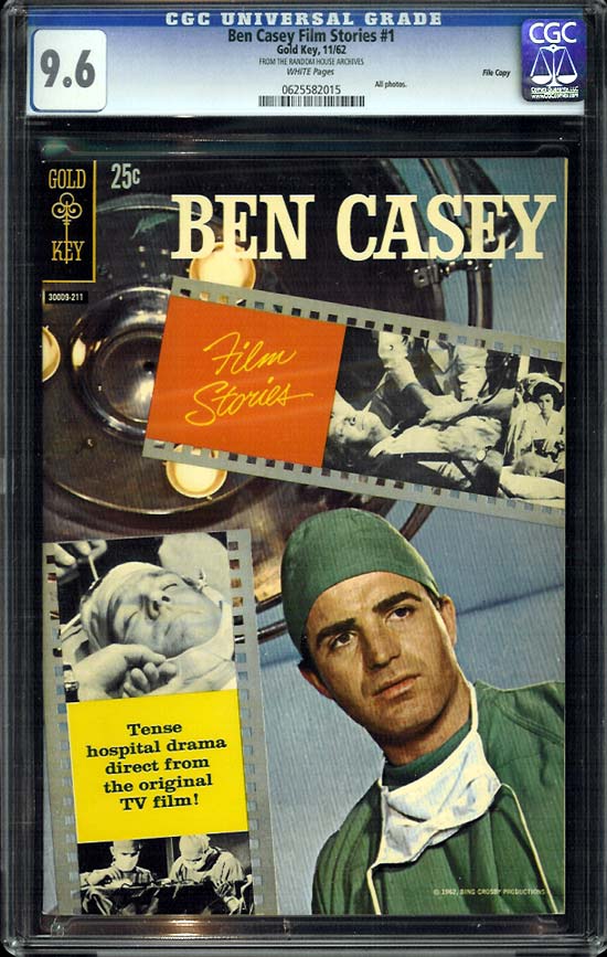 Ben Casey Film Stories #1 CGC 9.6 w File Copy