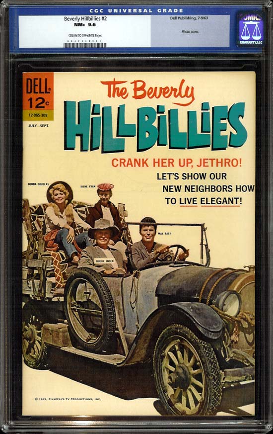 Beverly Hillbillies #2 CGC 9.6 cr/ow