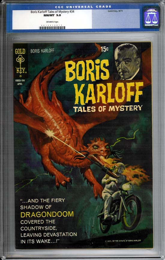 Boris Karloff Tales of Mystery #34 CGC 9.8 ow