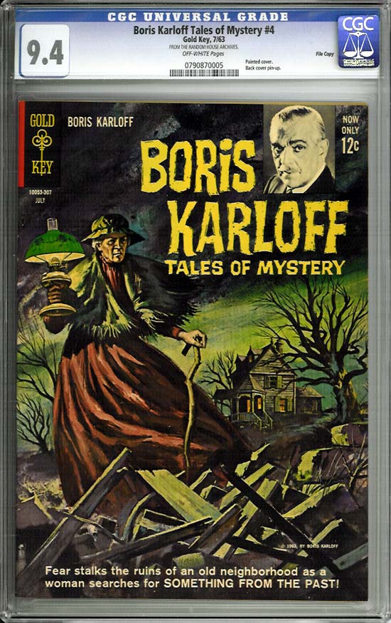 Boris Karloff Tales of Mystery #4 CGC 9.4 ow File Copy