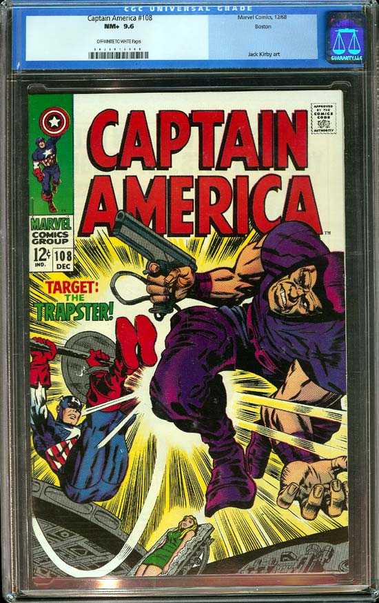 Captain America #108 CGC 9.6 ow/w Boston