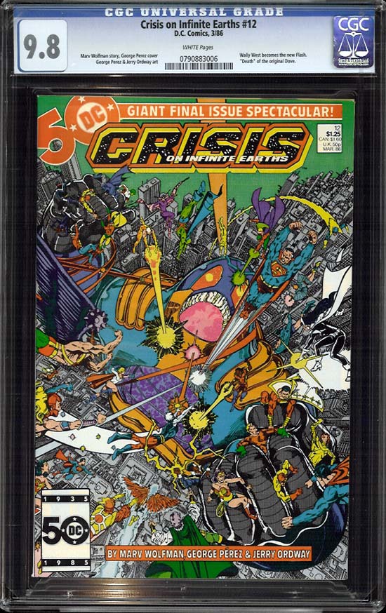 Crisis on Infinite Earths #12 CGC 9.8w