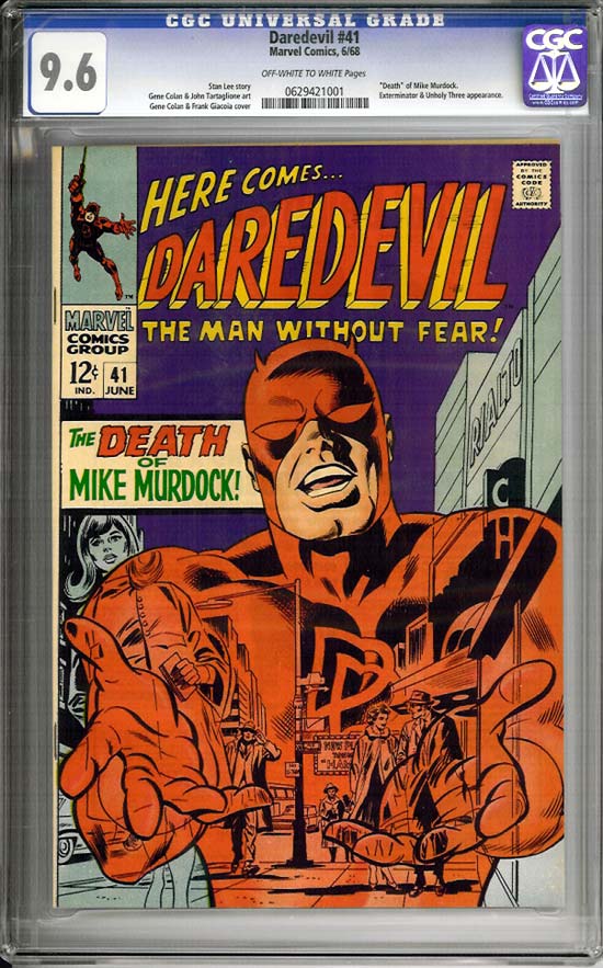 Daredevil #41 CGC 9.6 ow/w