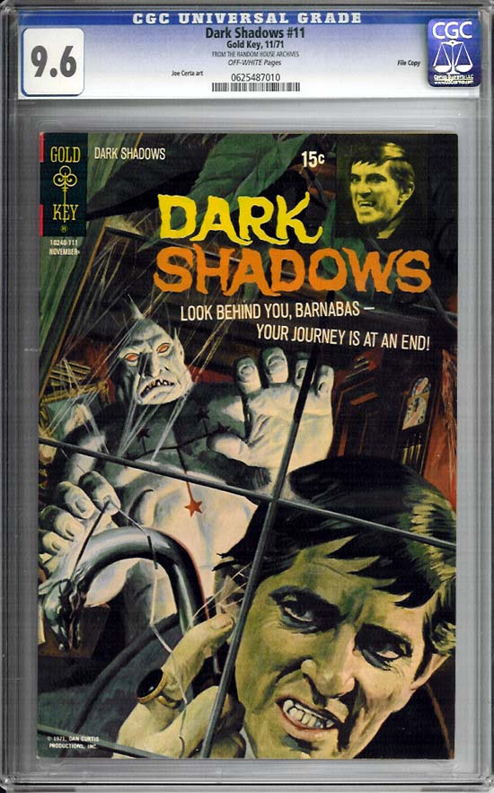 Dark Shadows #11 CGC 9.6 ow File Copy