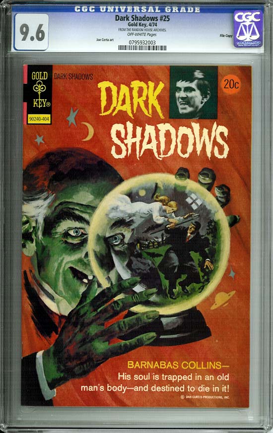 Dark Shadows #25 CGC 9.6 ow File Copy