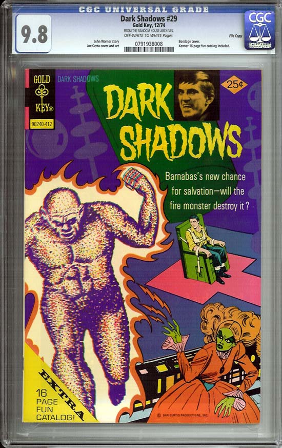 Dark Shadows #29 CGC 9.8 ow/w File Copy