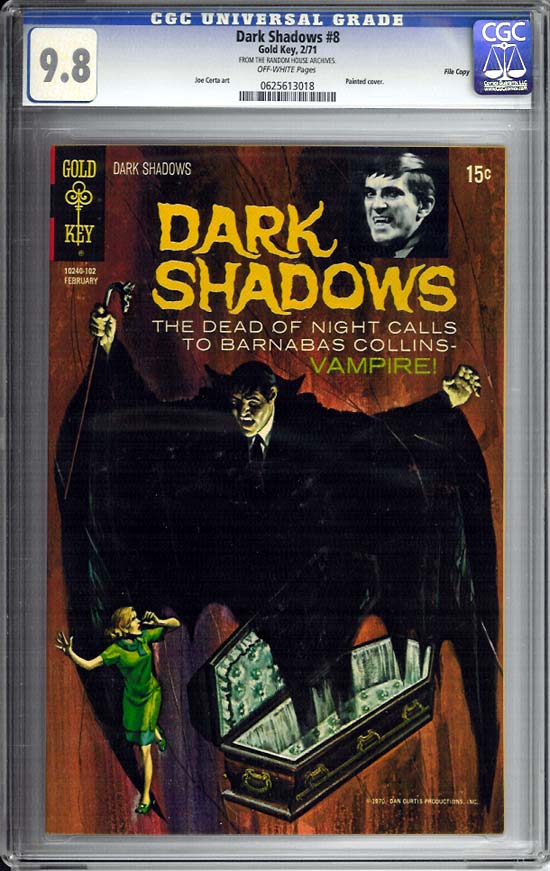 Dark Shadows #8 CGC 9.8 ow File Copy