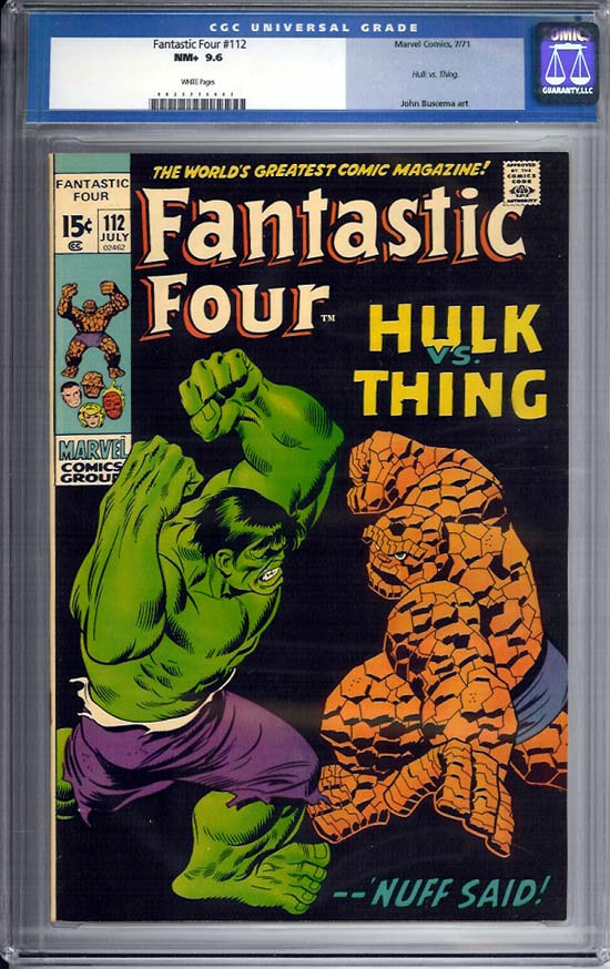 Fantastic Four #112 CGC 9.6 w