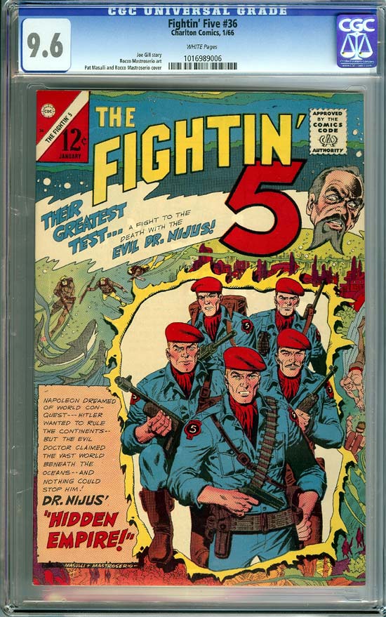 Fightin' Five #36 CGC 9.6 w Three Rivers Collection