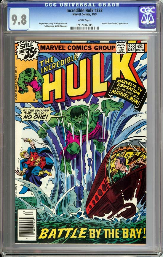 Incredible Hulk #233 CGC 9.8 w