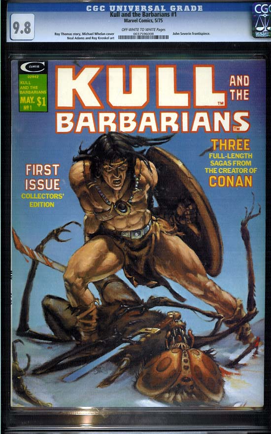 Kull and the Barbarians #1 CGC 9.8ow/w